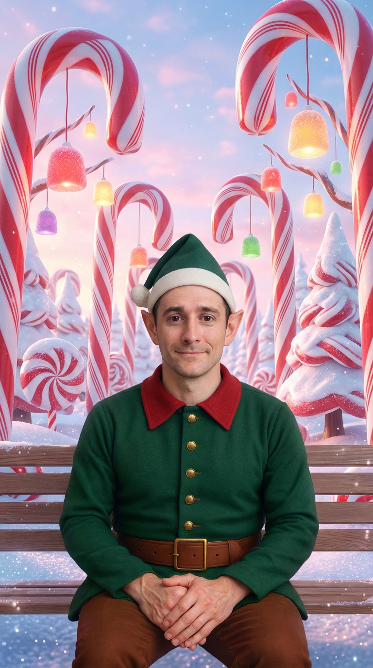Elfie Candy Cane Forest